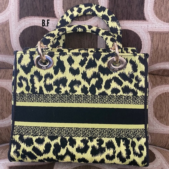 DIOR MEDIUM LADY D-LITE LIME POP MIZZA EMBROIDERY BAG! BRAND NEW! - Picture 4 of 14